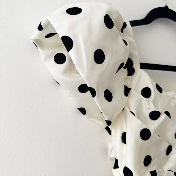 LPA Revolve Polka Dot Puff Sleeves Top - Picture 3 of 8